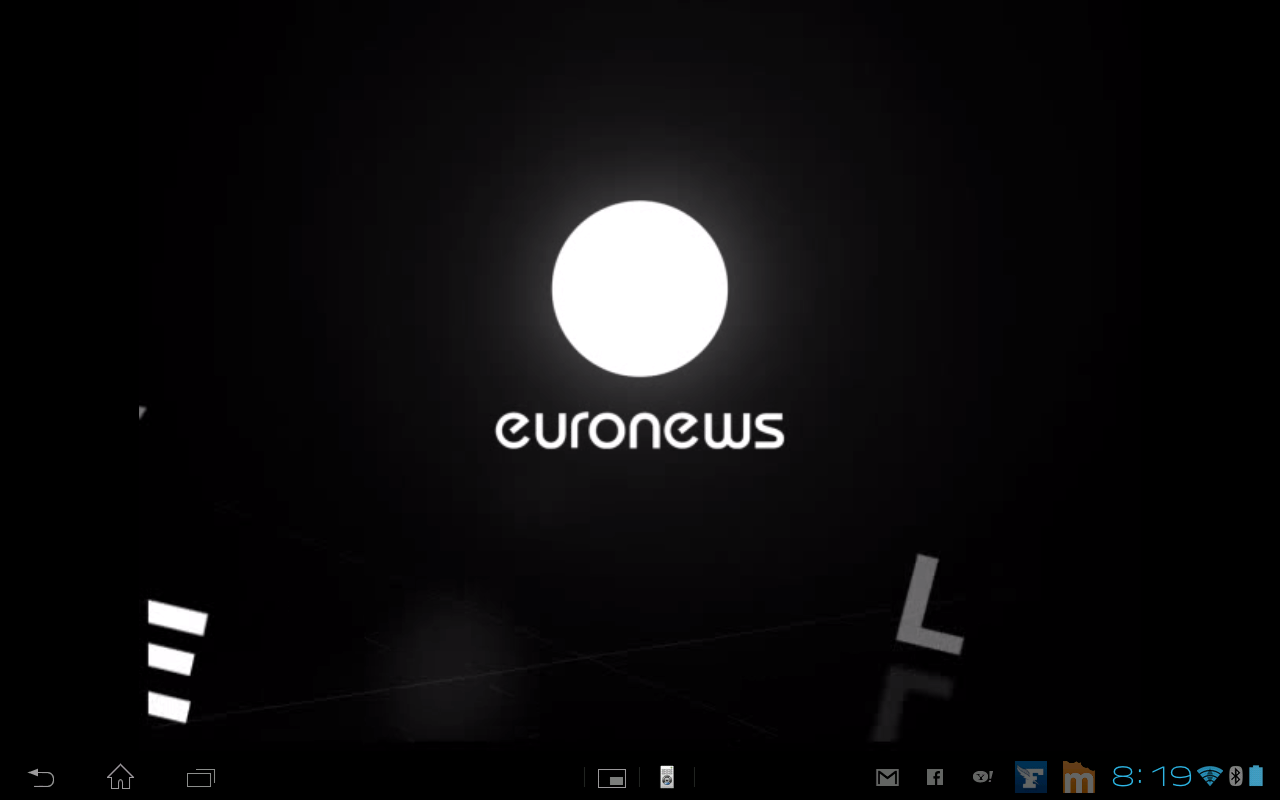 Capture d'écran de EuroNews Live