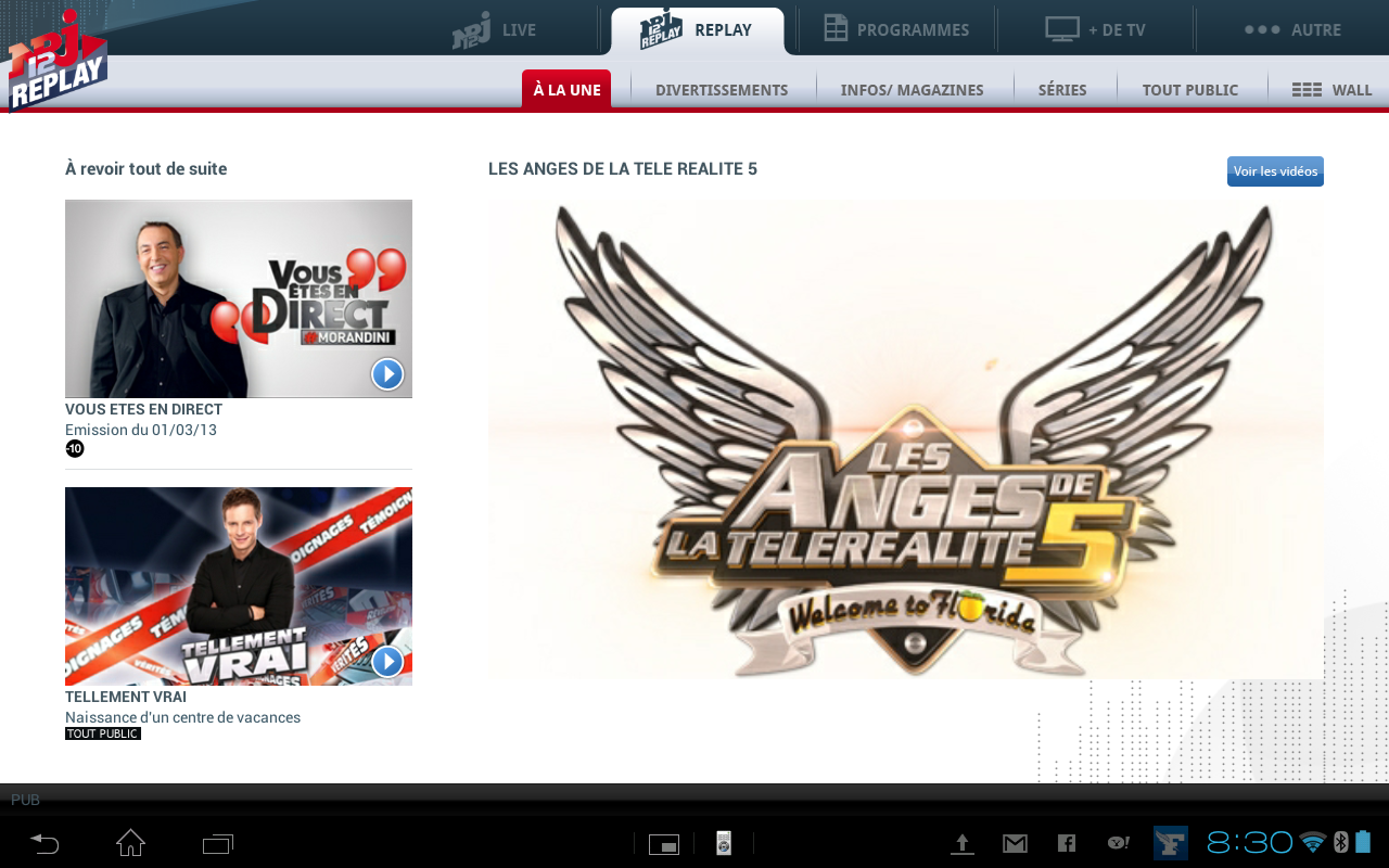 NRJ 12 pour Android (Replay, Live, Programme)