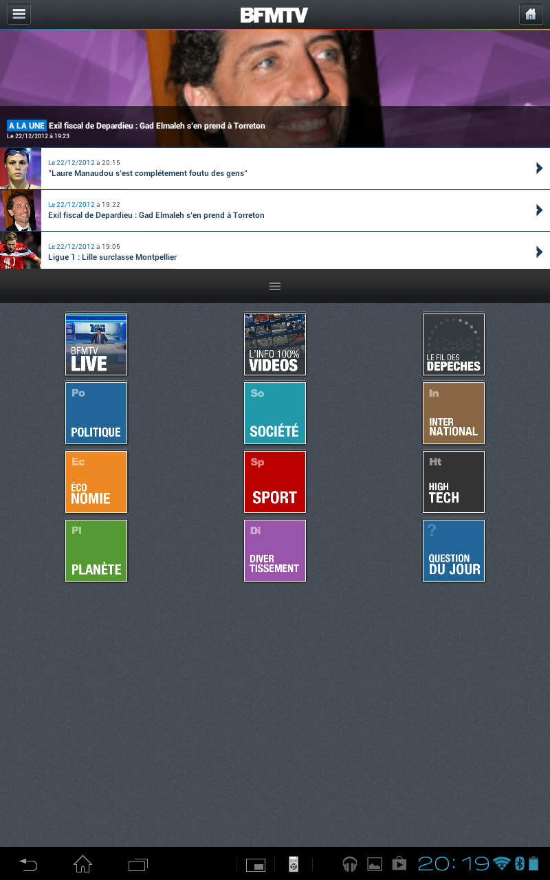 BFM TV pour Android