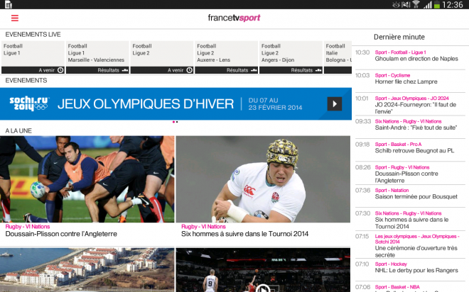 France TV Sport (Android, iOS)