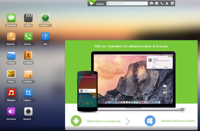 interface airdroid