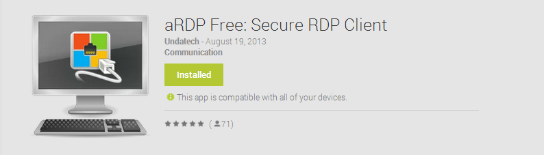 Un client RDP gratuit pour Android