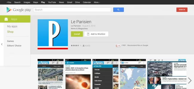 Le Parisien - Android