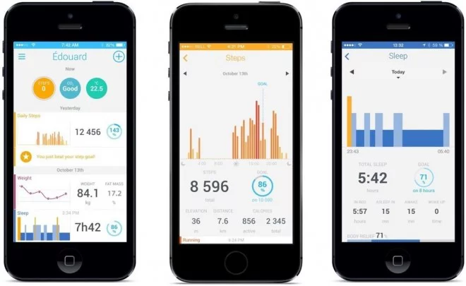 Withings Pulse 02 - Application Android iOS