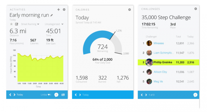 Application Garmin Connect