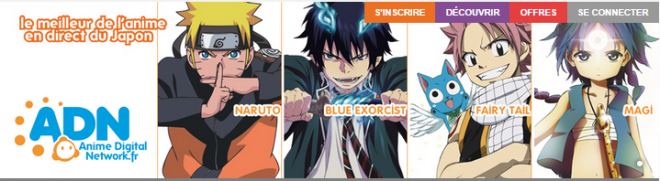 ADN - Naruto Fairy Tail en streaming