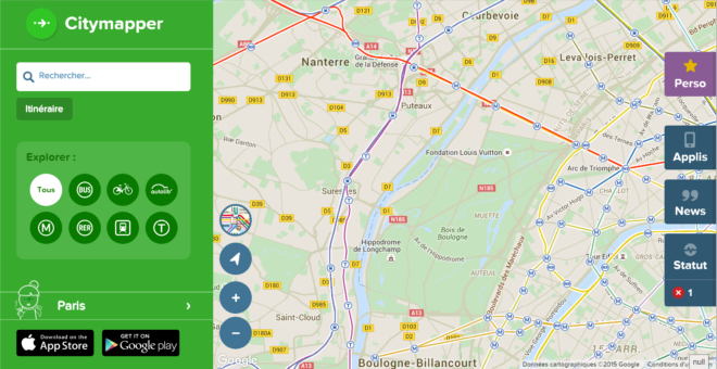 CityMapper (Web/Android/iOS)