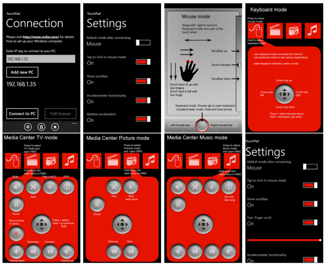 TouchPad Free pour Windows Phone